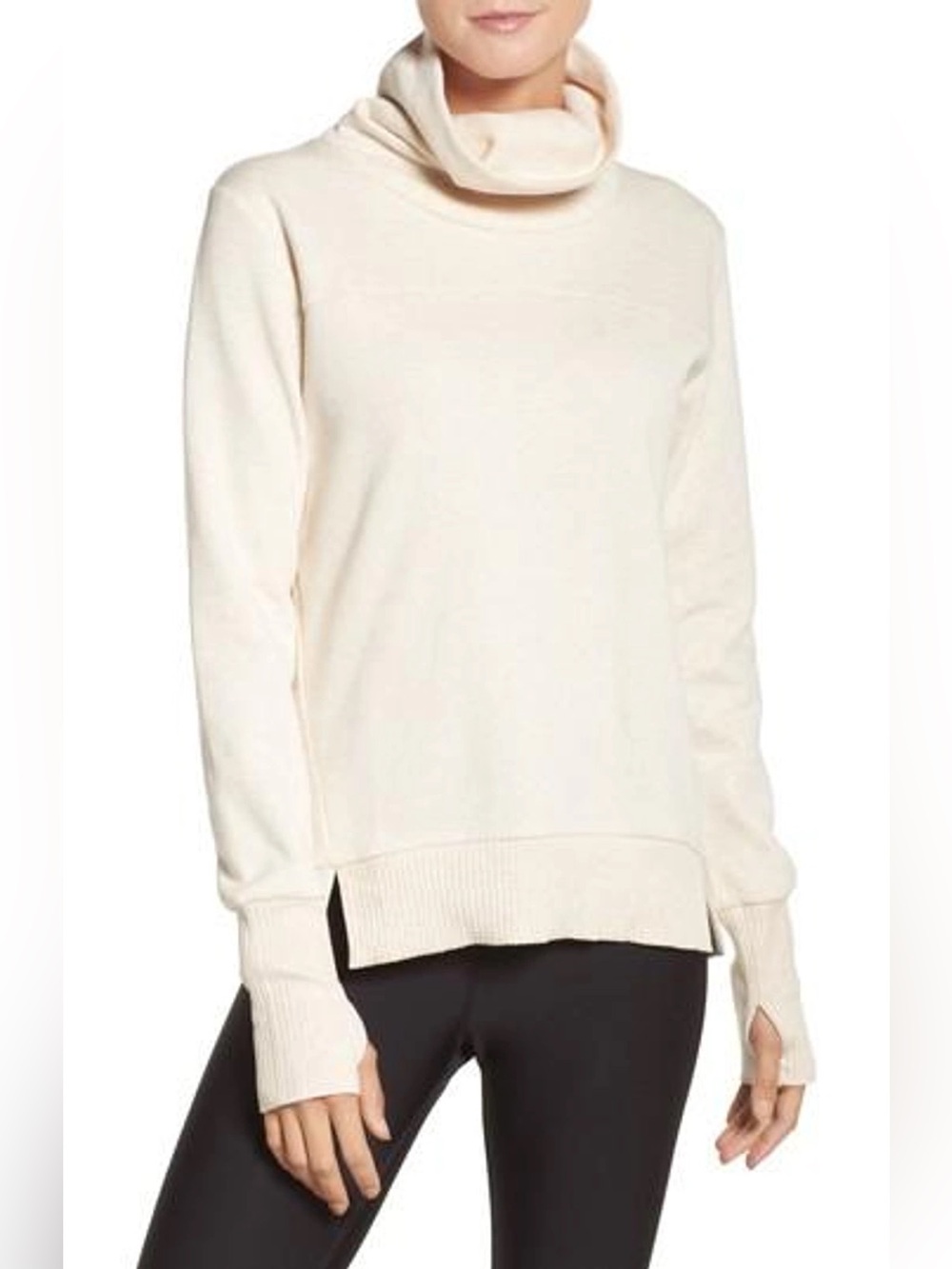 Alo Yoga Haze Long Sleeve Funnel Neck Sweatshirt size small
